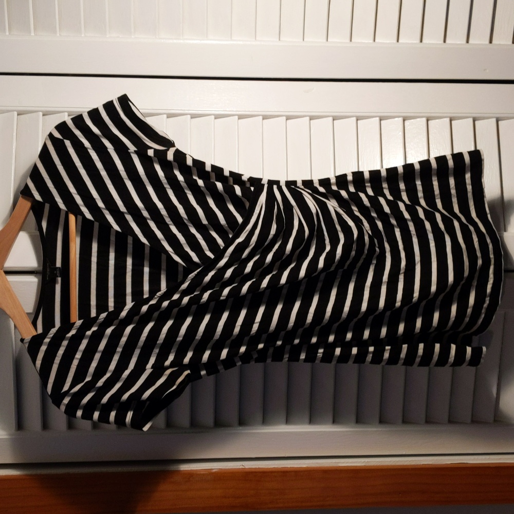 Ann Taylor Short Sleeve Wrap Blouse, Size Small